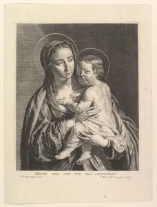 Phillippe De Champaigne Prints: La Vierge a l enfant. Creator: Jean Morin