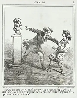 Periodical Prints: La voila donc cette Mme. Putiphar? Joseph vous n'êtes qu'un polisson! Voilà 4