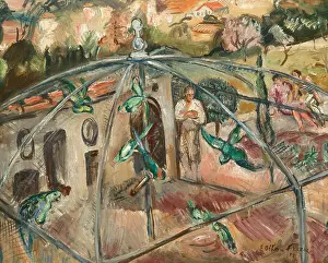 Aviary Prints: La voliere, 1928. Creator: Friesz, Achille-Emile-Othon (1879-1949)