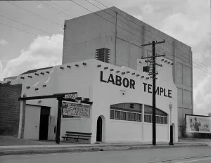 Arizona United States Of America Prints: Labor Temple, Tucson, Arizona, 1937. Creator: Dorothea Lange