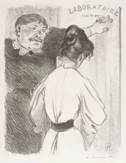 Laboratoire, c. 1900. Creator: Hermann Paul (French, 1864-1940)