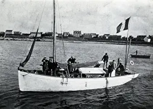 Laboratory Prints: The laboratory boat of Yves Delage, 1906. Creator: Unknown