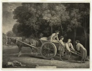 Stubbs George Prints: Laborers, January 1, 1789. Creator: George Stubbs