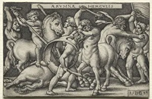 1500 1550 Prints: The Labors of Hercules: Hercules Defeating the Centaurs