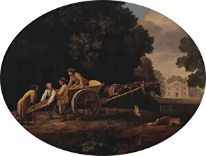 Oval Shaped Gallery: Labourers, 1781. Creator: George Stubbs