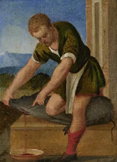 Cask Gallery: The Labours of the Months: December, c. 1580. Artist: Italian master
