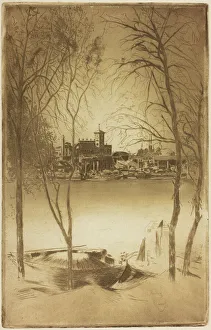 View Through Gallery: Laburnums and Battersea, 1889 / 90 and 1898. Creator: Theodore Roussel