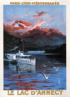 Promotion Prints: Lac d Annecy. Artist: Hugo d Alesi, Frederic (1849-1906)
