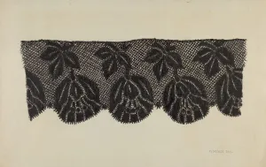 Florence Earl Prints: Lace, 1935 / 1942. Creator: Florence Earl