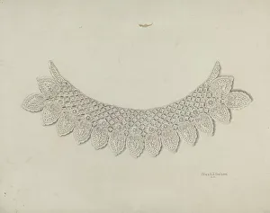 Frank Nelson Prints: Lace Collar, c. 1938. Creator: Frank Nelson