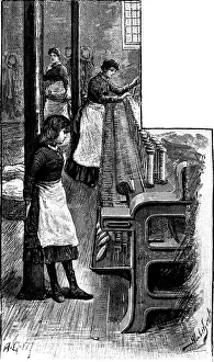Textile Mill Prints: Lace making, 1884