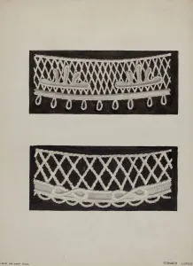 Edward L Loper Prints: Lace on Wax Doll, c. 1936. Creator: Edward L Loper