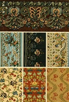 Patterned Gallery: Lace weaving and embroidery, France, 17th and 18th century, (1898). Creator: Unknown