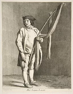 Anne Claude Philippe De Caylus Gallery: Laces Peddler, 1738. Creator: Caylus, Anne-Claude-Philippe de