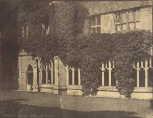 Climbing Plants Prints: Lacock Abbey, Cloisters, September 12, 1855 [?], September 12, 1855 [?]. Creator: Unknown