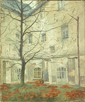 Canvasmaterial Prints: Lacordaire courtyard, at the Carmelite convent