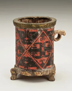Designs Prints: Lacquer cup with handle, 300-200 B.C.E.. Creator: Unknown
