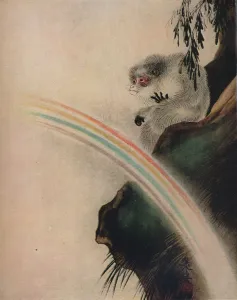 Lacquer drawing on paper by Zeshin, 19th century. Artist: Shibata Zeshin Lacquer drawing on paper by Zeshin, 19th century. Artist: Shibata Zeshin