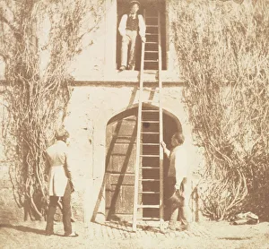 Ladder Prints: The Ladder, April 1844. Creator: William Henry Fox Talbot