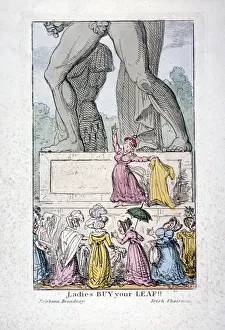 Modesty Prints: Ladies buy your leaf!, c1822