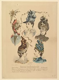 The Metropolitan Museum Gallery: Ladies Hats, No. 4671, from Journal des Demoiselles, April 1, 1888