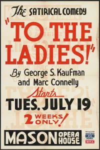 To the Ladies, Los Angeles, 1938. Creator: Unknown