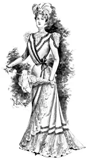 Parasol Prints: Ladies Page: a charming gown of ivory batiste