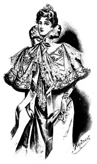 Satin Prints: Ladies Page: a chic opera-cape, 1898