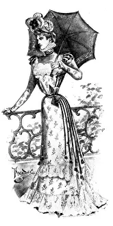 Parasol Prints: Ladies Page: costume of satin-faced foulard
