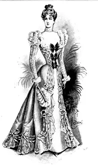 Fashionable Prints: Ladies Page: a handsome gown, 1898
