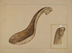 Wafer Iron Prints: Ladle, c. 1936. Creator: Angelo Bulone