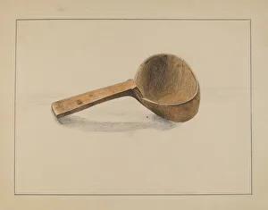 Delasser Yolande Prints: Ladle, c. 1936. Creator: Yolande Delasser