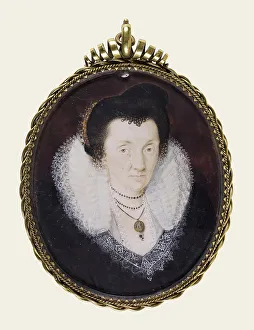 Isaac Oliver Prints: Lady Anne Bacon, c1600. Creator: Isaac Oliver I