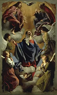 Assunta Prints: Our Lady of the Assumption, 1605-1607. Creator: Gentileschi, Orazio (1563-1638)