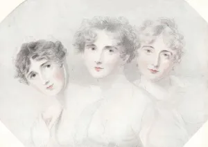 Lady Bagot, Viscountess Burghersh and Lady Fitzroy Somerset, 1827, (1911). Artist: Thomas Lawrence