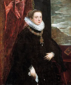 Domenico 1560 1635 Prints: Lady in Black, 1560s. Artist: Tintoretto, Domenico (1560-1635)