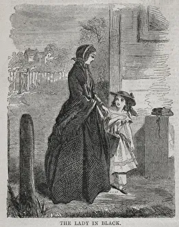 Winslow Homer American Prints: The Lady in Black, 1860. Creator: Winslow Homer (American, 1836-1910)