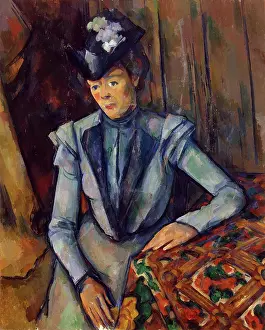 Class Prints: Lady in Blue, 1904. Creator: Paul Cezanne