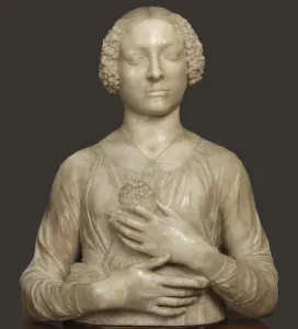 Lady with a Bouquet, ca 1475. Creator: Verrocchio, Andrea del (1437-1488)