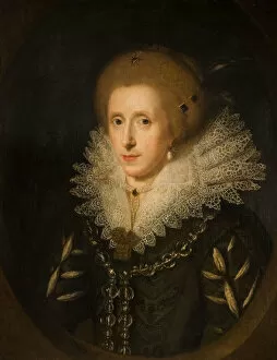 Jacobean Gallery: Lady Of The Brereton Family, 1600-1625. Creator: Unknown