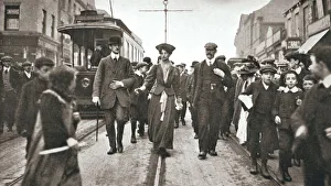 Human Rights Collection: Lady Constance Lytton, British suffragette, Newcastle, 9 October 1909