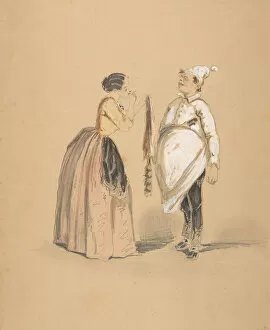 Chef Gallery: A Lady and Her Cook, 19th century. Creator: Anon