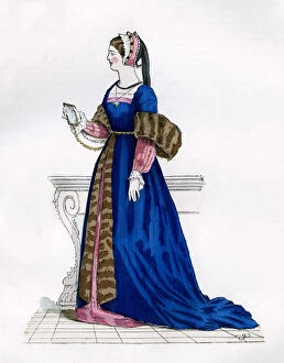 Images Dated 21st September 2009: Lady from the court of Francis I of France, 16th century (1882-1884)