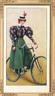 Lady Cyclist Wearing Divided Skirt, 1939