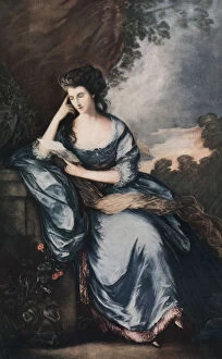 Images Dated 20th May 2006: Lady Douglas in the Garden, c1784, (1912). Artist: Abel Jamas