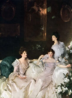 Parlour Collection: Lady Elcho, Mrs Tennant and Mrs Adeane, 1926.Artist: John Singer Sargent