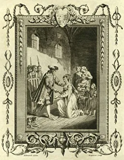 Plantagenet Prints: Lady Elizabeth Grey petitioning Edward IV To restore her lands