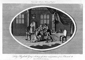Lady Elizabeth Grey soliciting assistance and protection from Edward IV, (1793). Artist: Warren