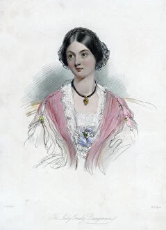 Lady Emily Dungarvon, 19th century.Artist: WH Mote