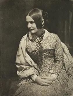 1912 Prints: Lady in Flowered Dress (Wilhelmina Fillans)
